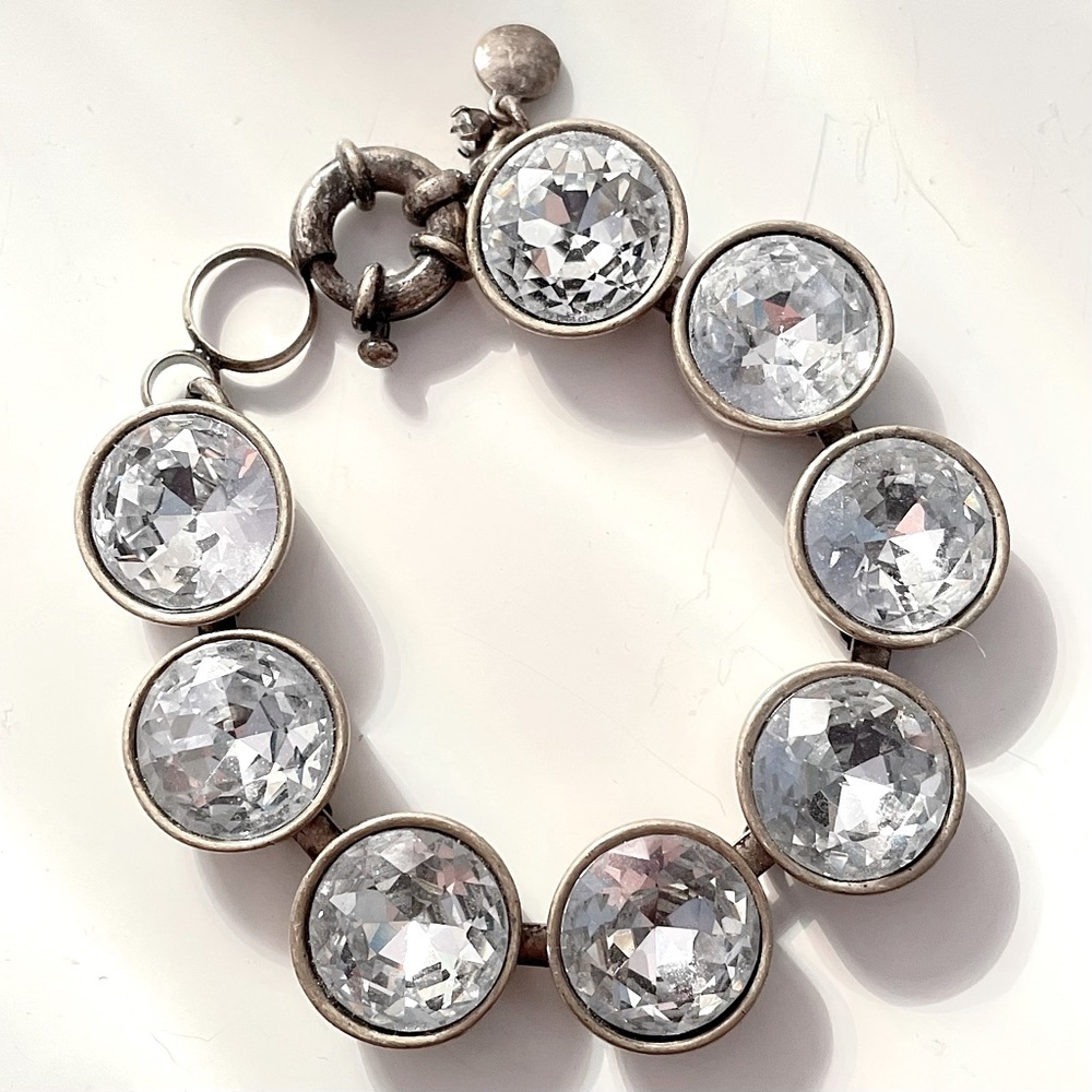 J. Crew Bezel Set Crystal Bracelet